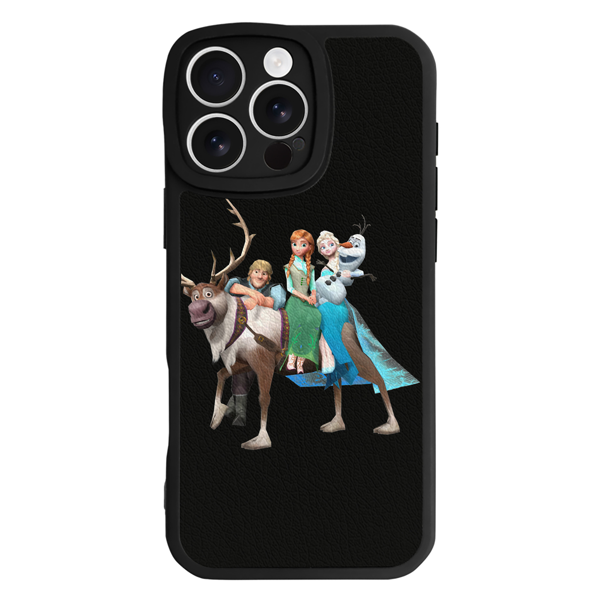 （画像用） アナと雪の女王 アンナ エルサ Frozen Anna Elsa 【iPhone 16シリーズ対応】シリコンスマホケース（レザー調） 材質：シリコン